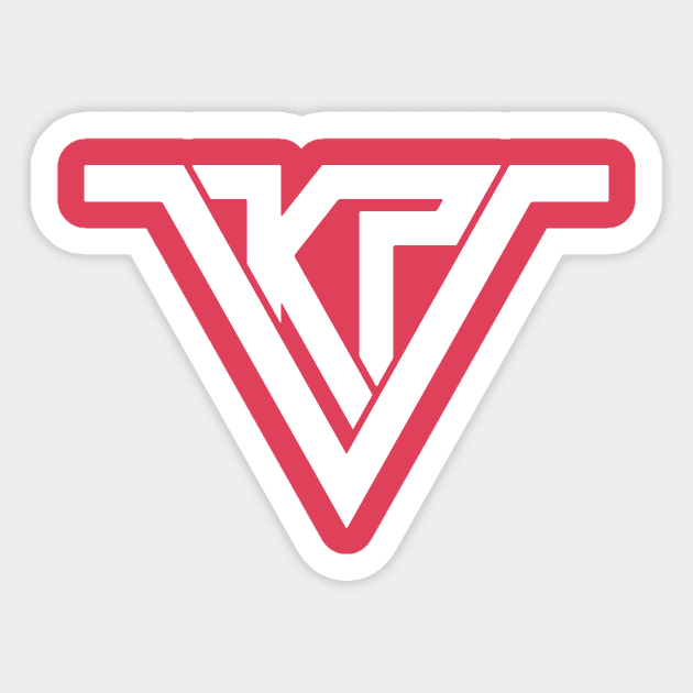 White Logo (Centered Chest) Sticker by KP5ive